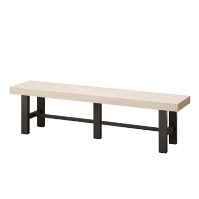 Aluminum Wooden bench OW