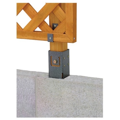 Metal Fixture for Lattice Post (For Block Embedding)